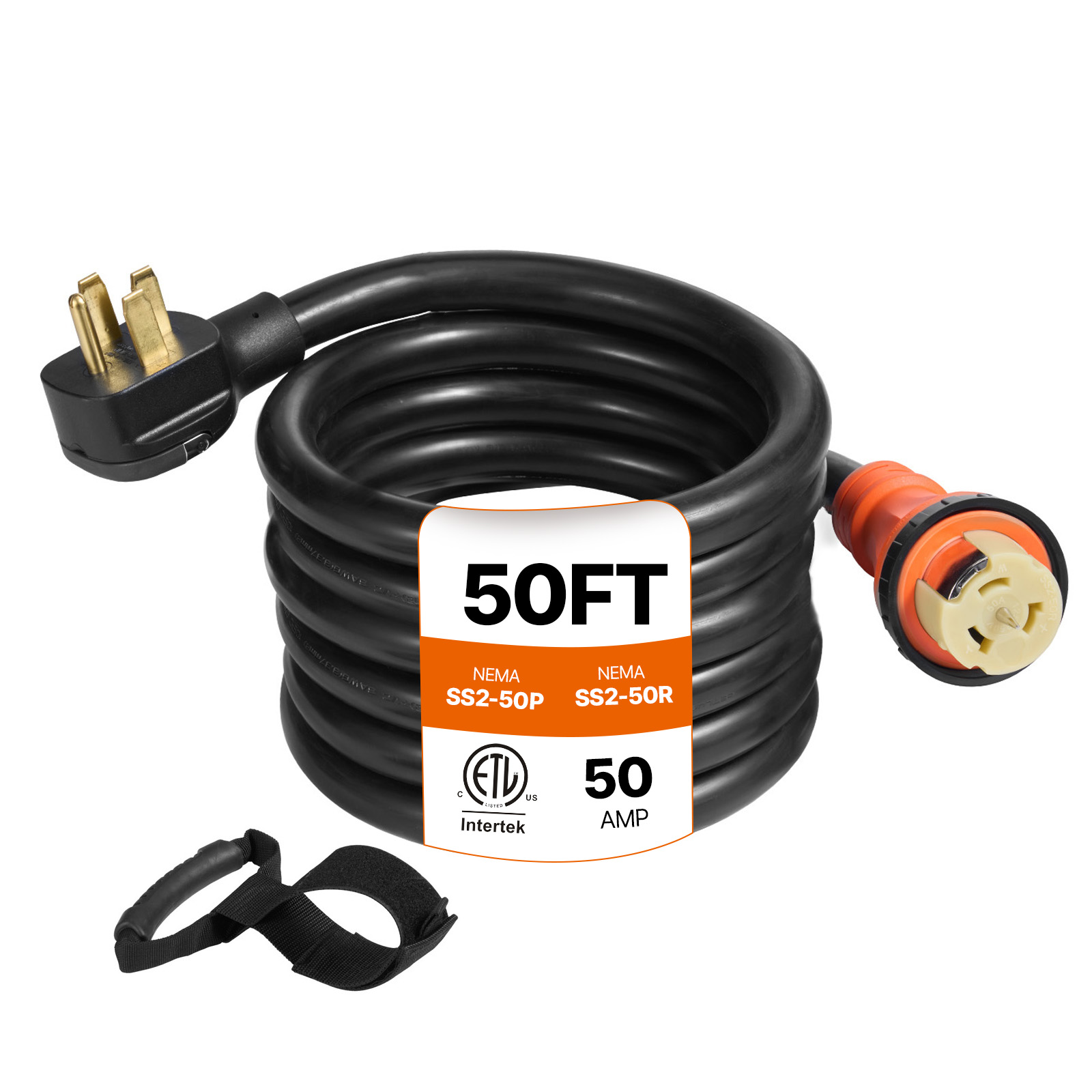 Cable 300 cm enchufe negro