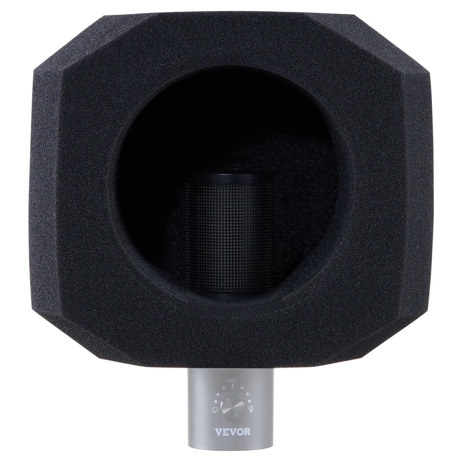 VEVOR Microphone Isolation Ball High-Density Foam with Dual-Layered Pop Filter - Picture 11 of 86
