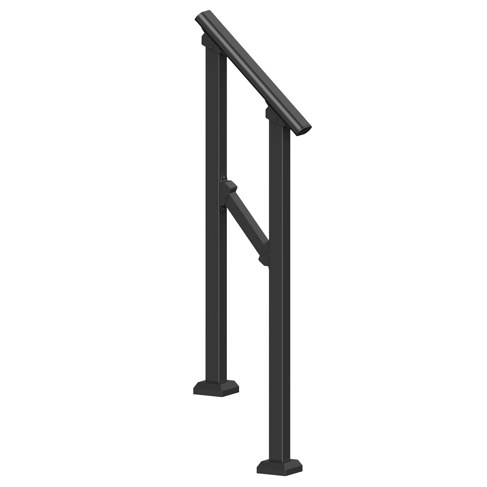 Uimoso 1/3//4/5/6 Step Handrails for Outdoor Porch Deck Stair Railing