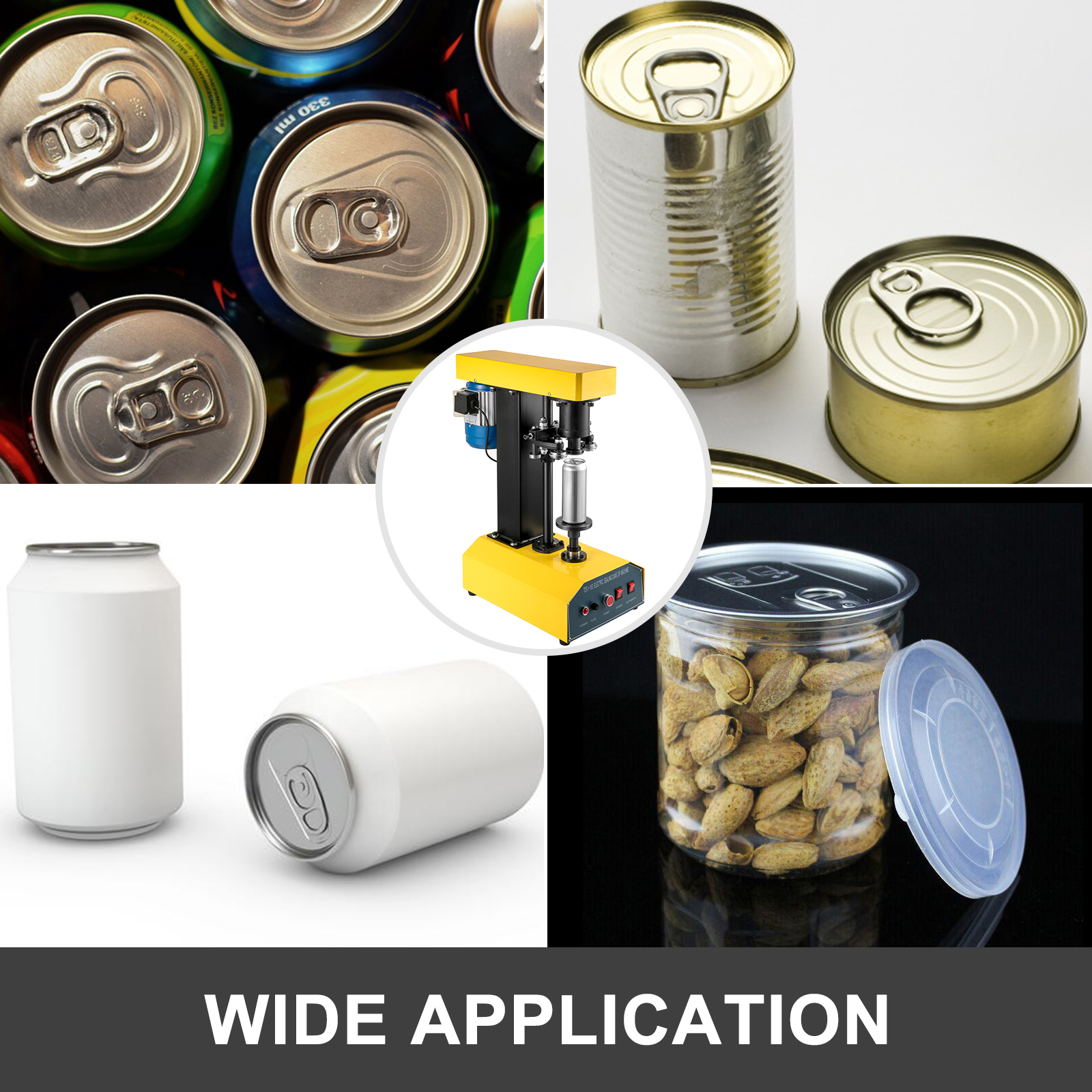 VEVOR sertisseuse de boîte de Conserve Machine De Capsulage Automatique  capsuleuse de scelleuse 52.5mm pour Toutes Sortes de Fer Plastique  Aluminium Papier boîtes de Conserve : : Cuisine et Maison