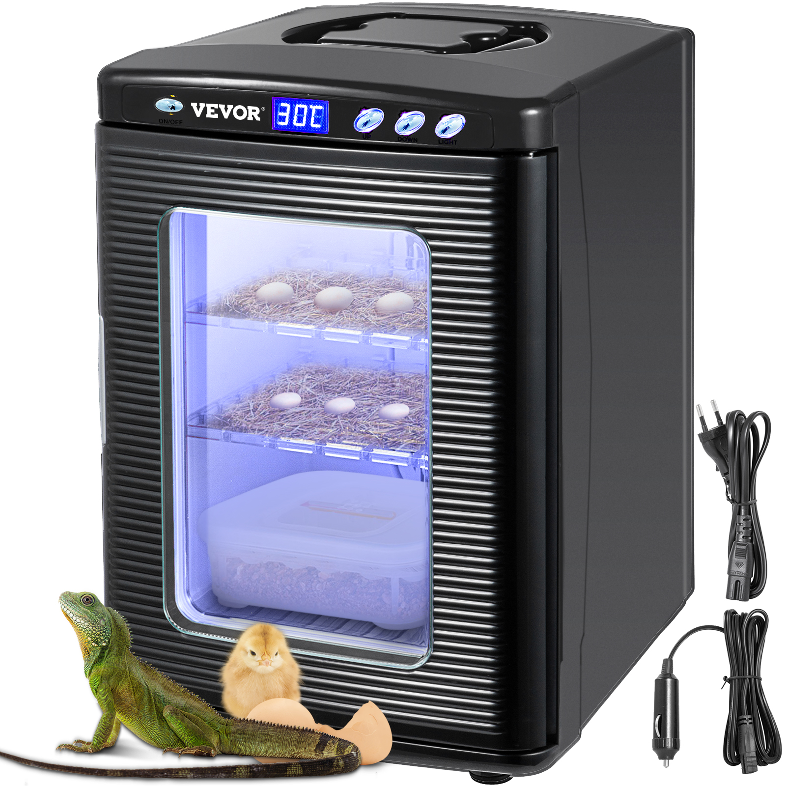 1 PC Reptile Thermometer, Reptile Tank Thermometer Accurate LCD