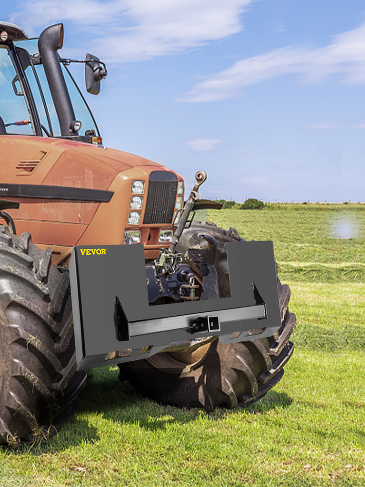 VEVOR Universal Skid Steer Mount Plate 1/4" Thick Skid Steer Plate