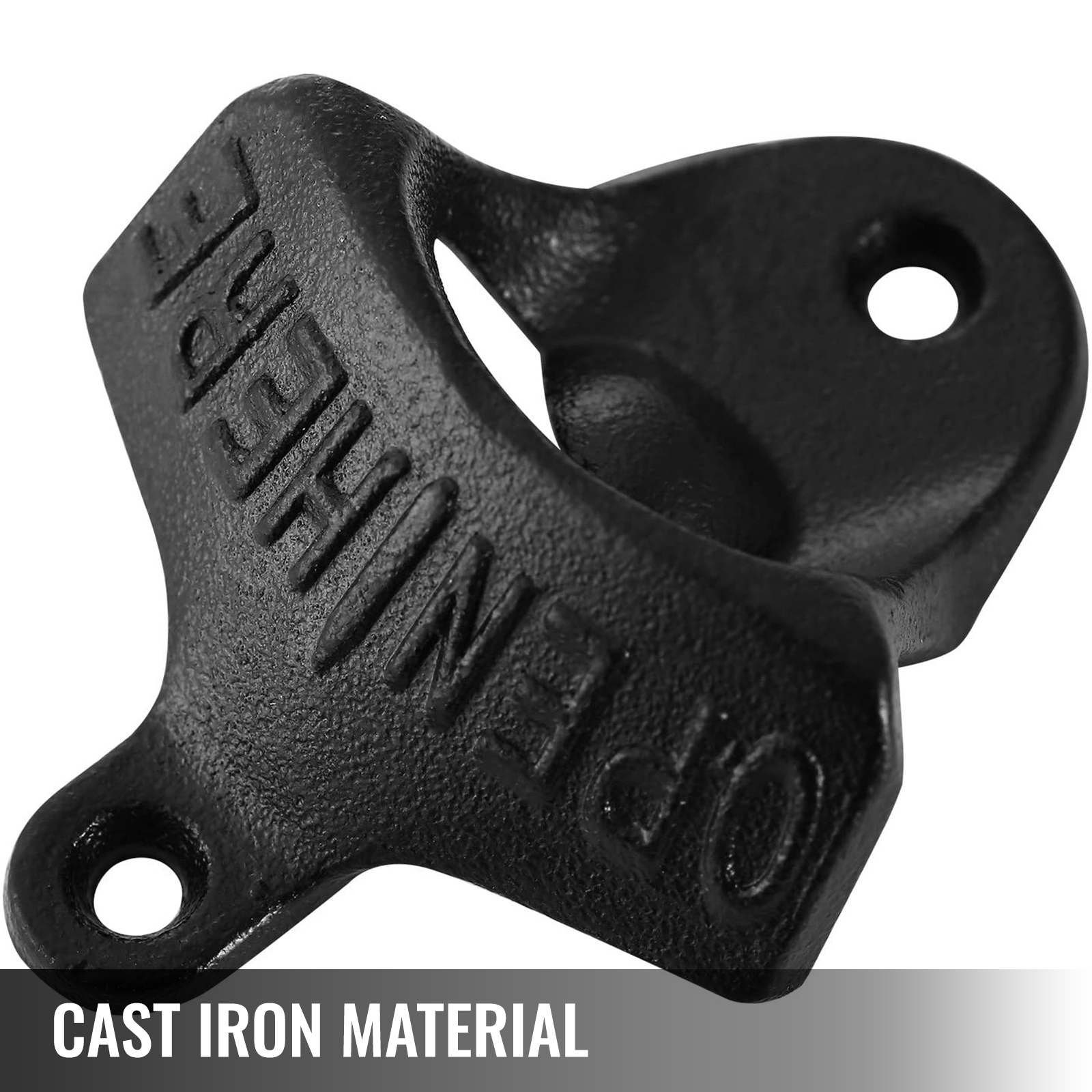 Pack of 2 JISTL Rustic Cast Iron OPEN HERE Bottle Opener Vintage Style Wall Mount MAN CAVE 