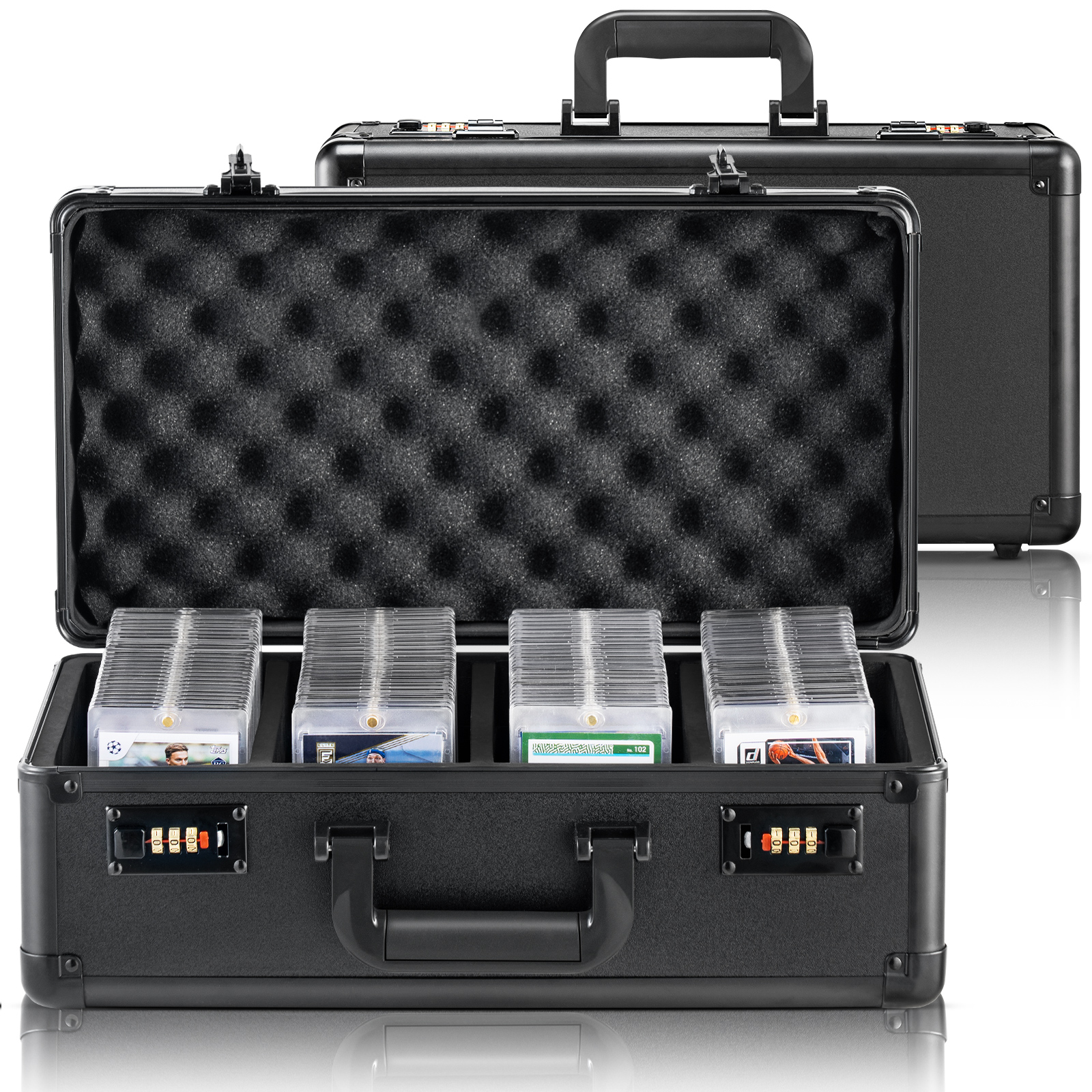 VEVOR 96-162 PSA Graded Card Storage Box Sports Card Holder Case Key/Coded Lock - Picture 39 of 62