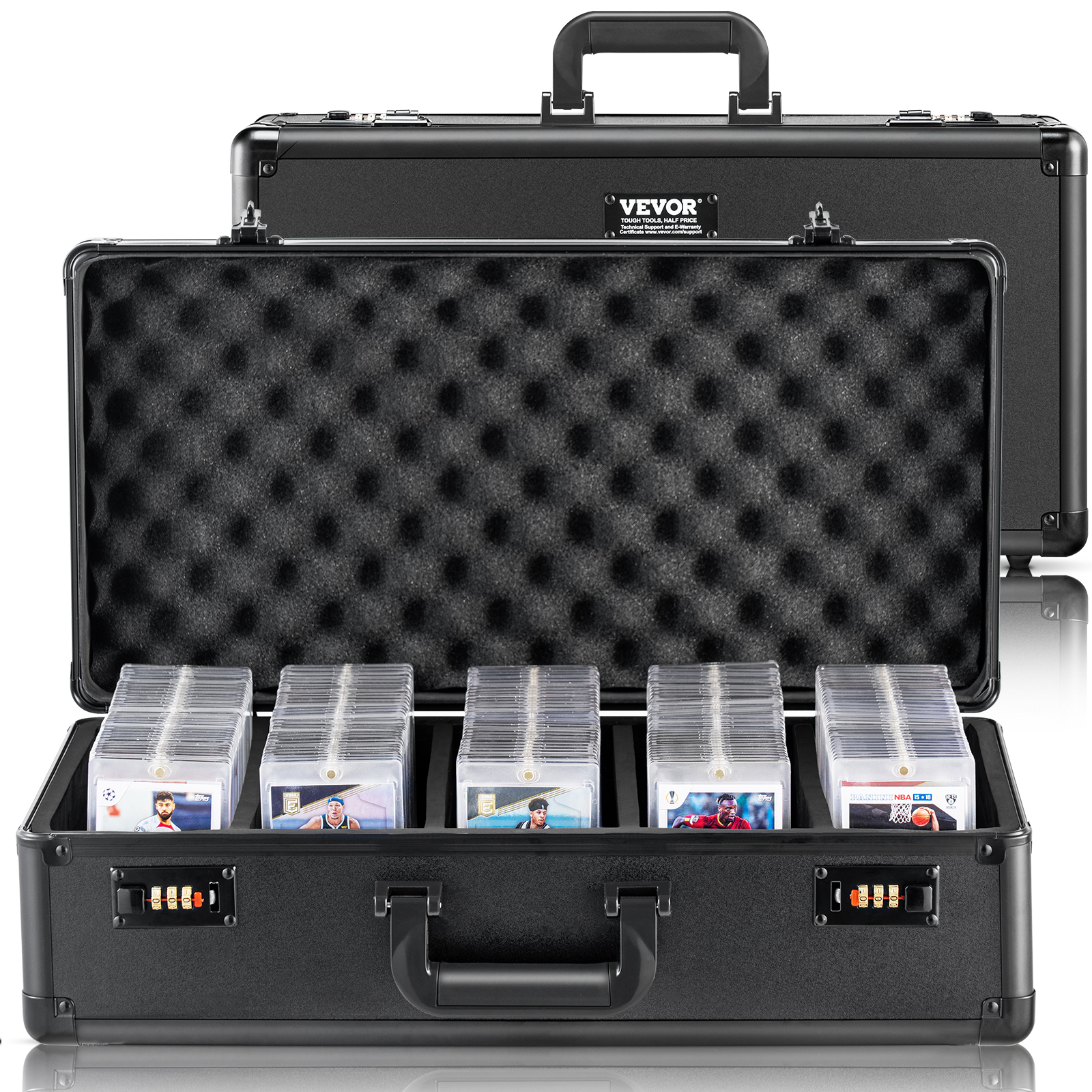 VEVOR 96-162 PSA Graded Card Storage Box Sports Card Holder Case Key/Coded Lock - Picture 51 of 62
