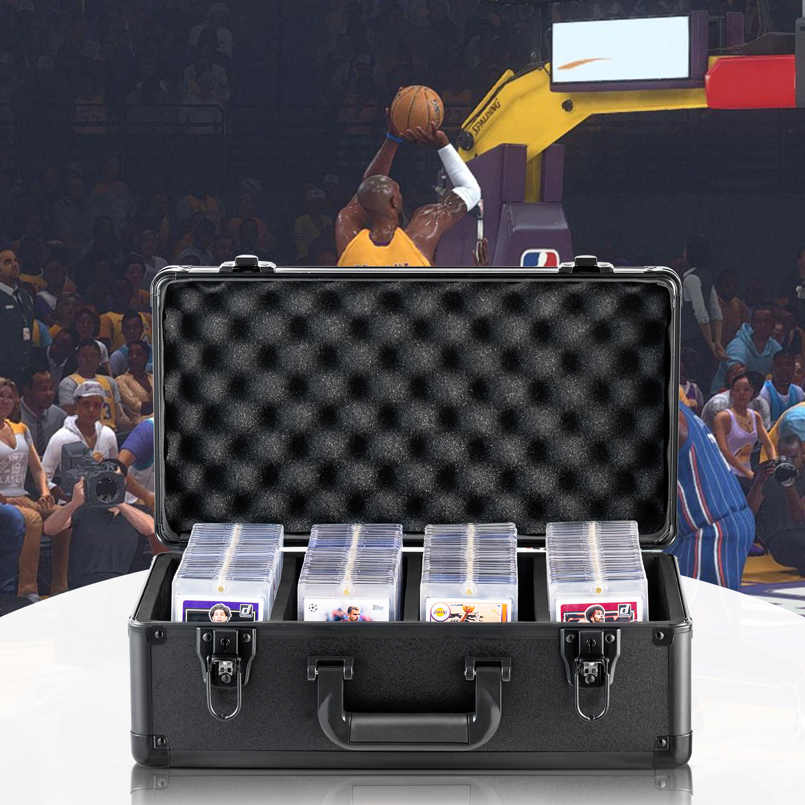 VEVOR 96-162 PSA Graded Card Storage Box Sports Card Holder Case Key/Coded Lock - Picture 22 of 62