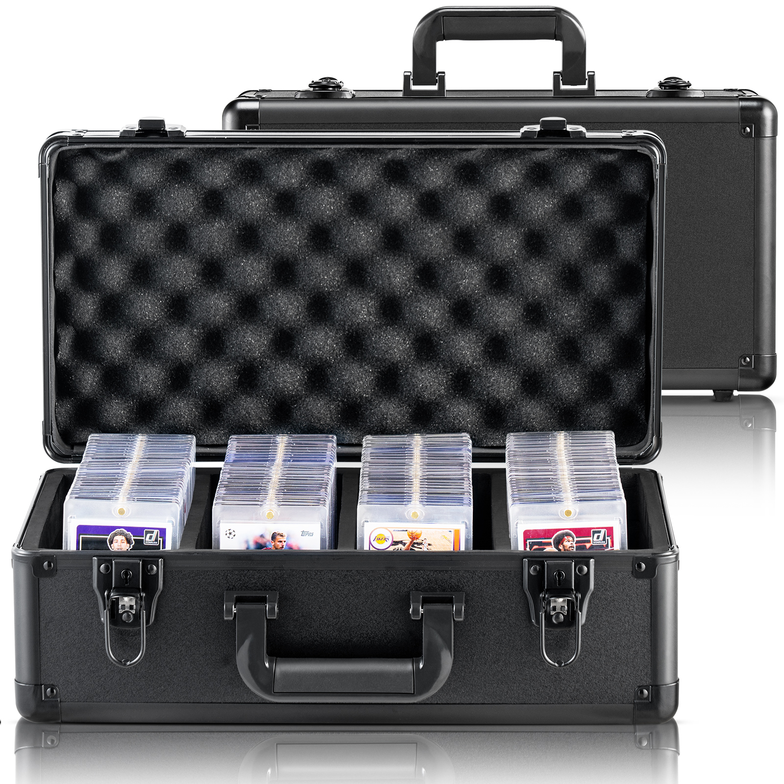 VEVOR 96-162 PSA Graded Card Storage Box Sports Card Holder Case Key/Coded Lock - Picture 15 of 62