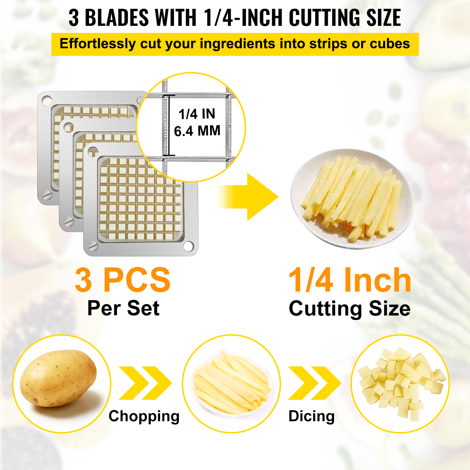 French Fry Cutter Blade 1/4'' Cut — Libertyware