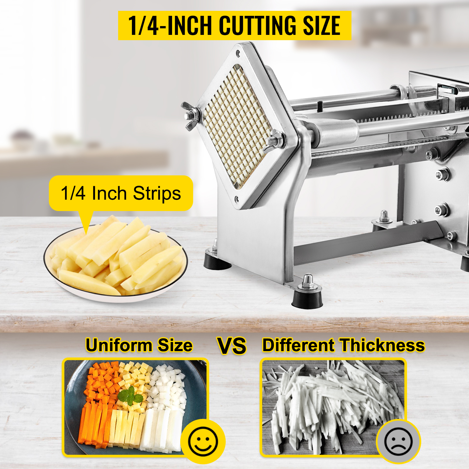 Electric French Fries Cutter for Onion cucumber stripping potato