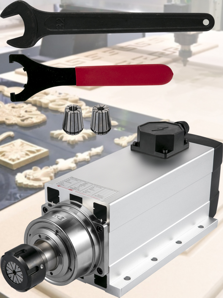 Motore Mandrino Raffreddato A 1,5 KW Quadrato ER11 Da 1,5 KW - Foto 2