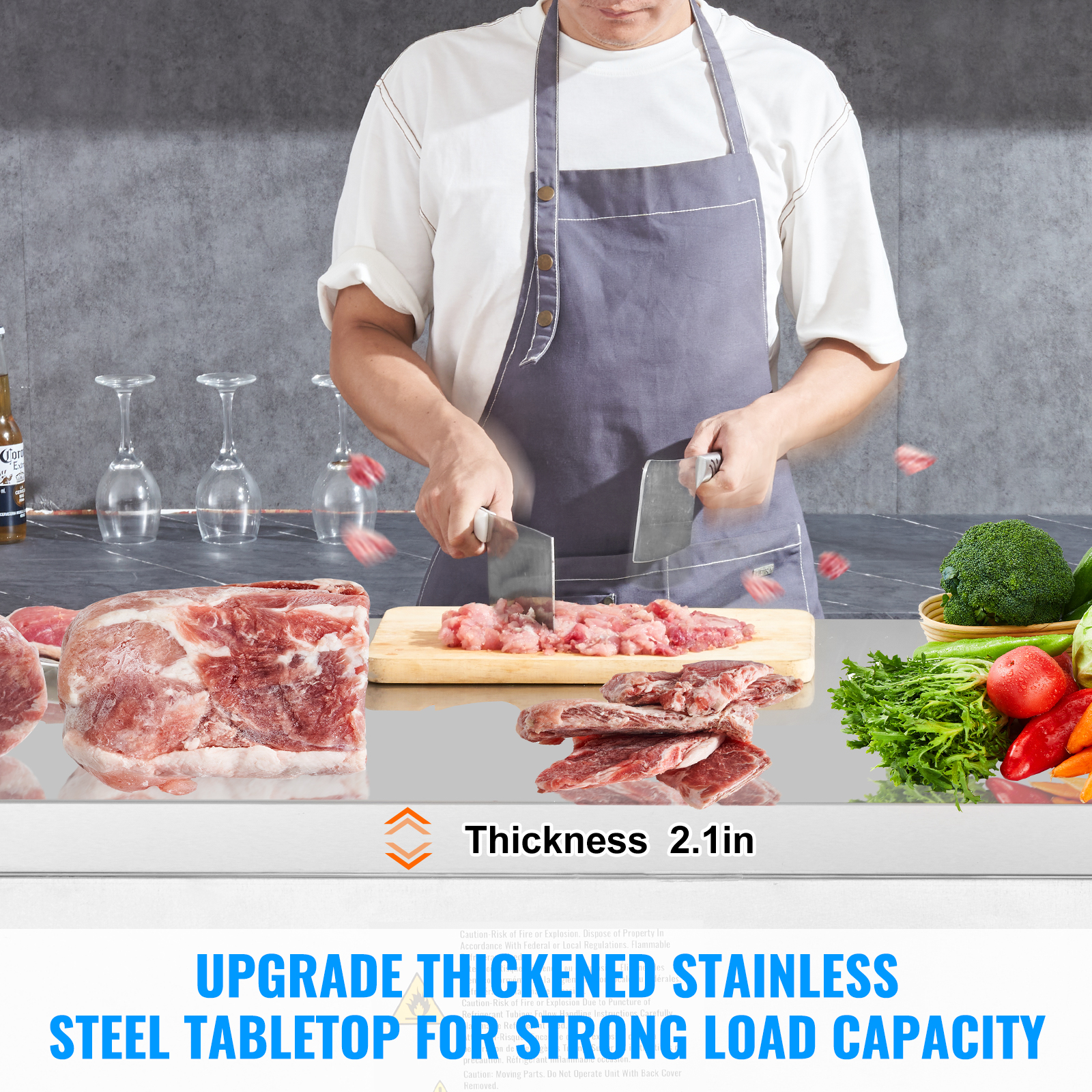 Uimoso 28/48/60/72" Refrigeration Sandwich Salad Prep Table Undercounter Worktop - Picture 138 of 145