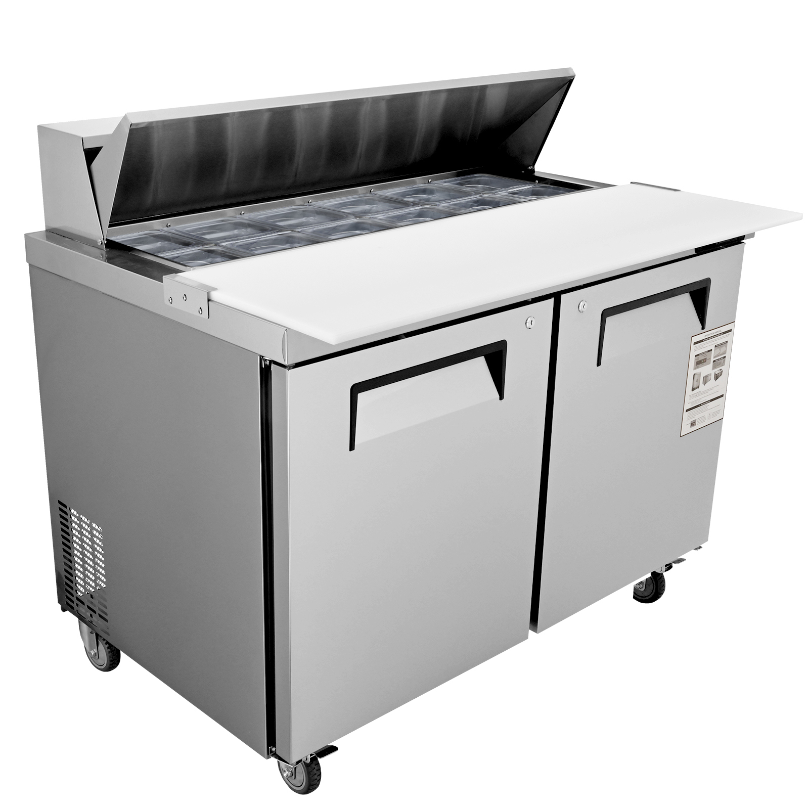 Uimoso 28/48/60/72" Refrigeration Sandwich Salad Prep Table Undercounter Worktop - Picture 37 of 145