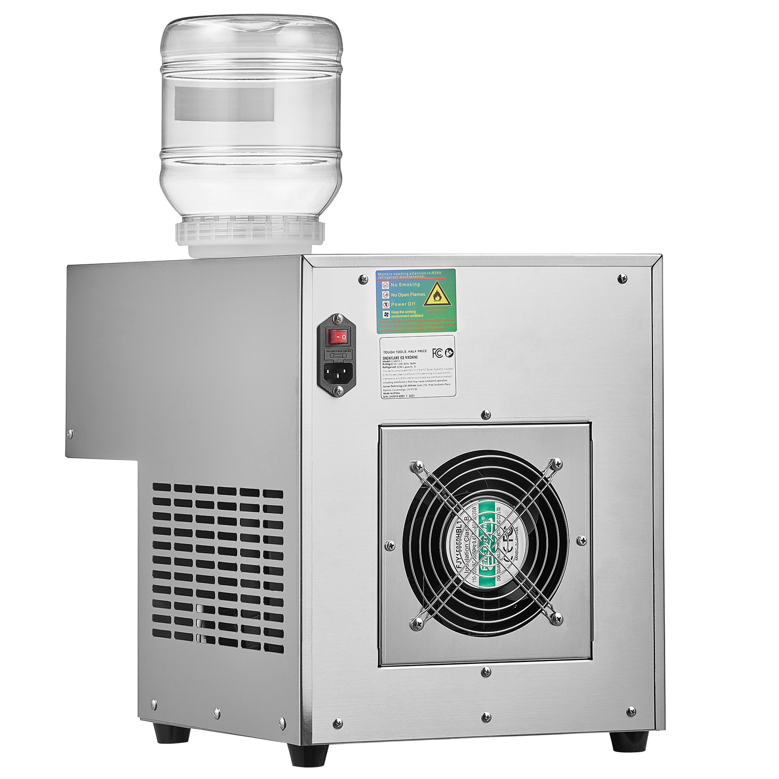 Commercial Snowflake Ice Machine 80-260KG/24H Snow Ice Cream Cone Slushy Maker