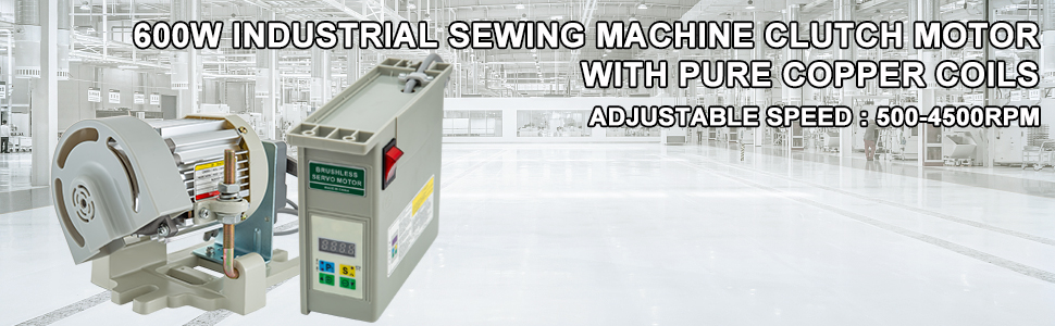Industrial Sewing Machine 600W Motor Servo Motor Brushless Engine 110V 60Hz US 