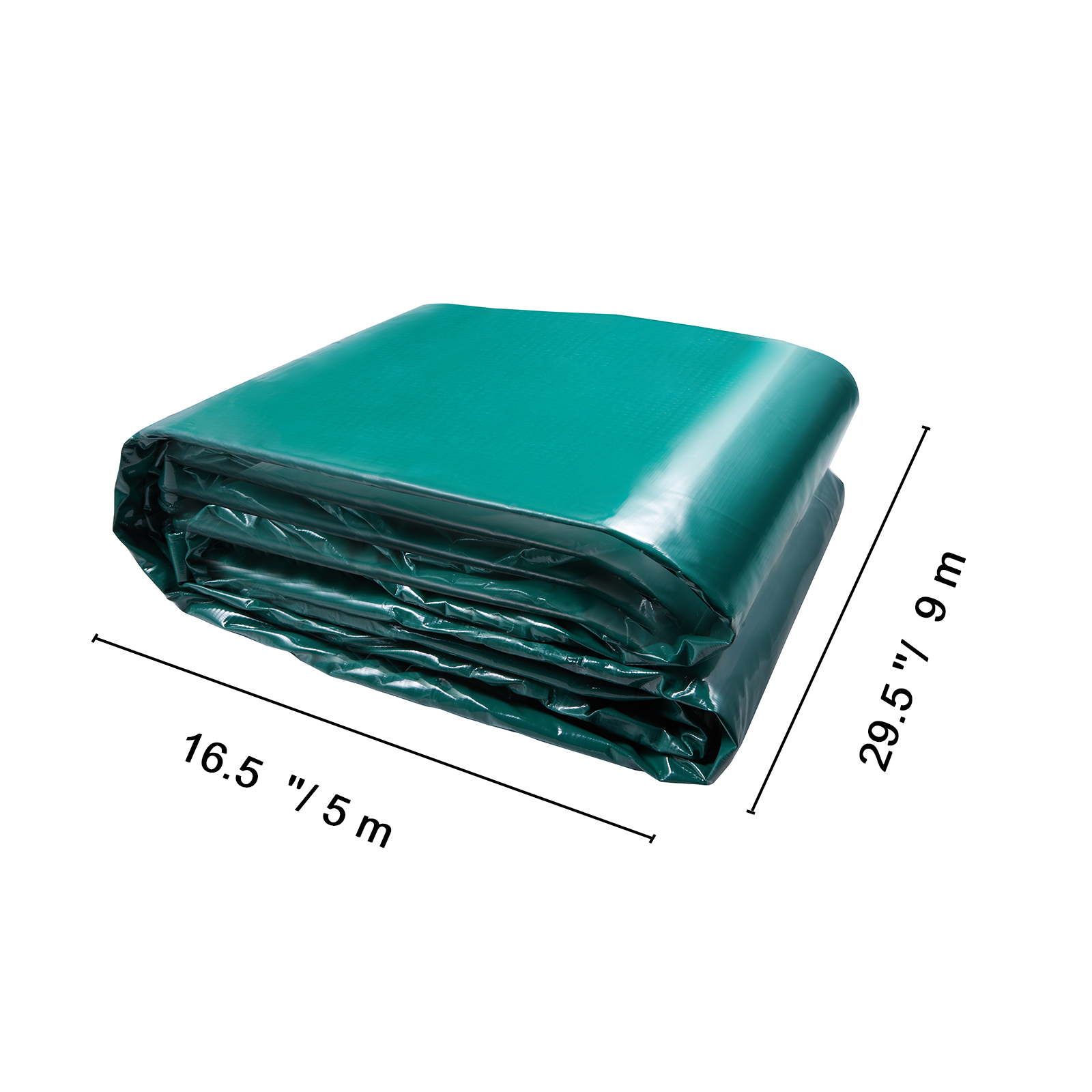 VEVOR Bâche Transparente PVC Imperméable avec Œillets Métal Jardin 2,44x3m  0,5mm