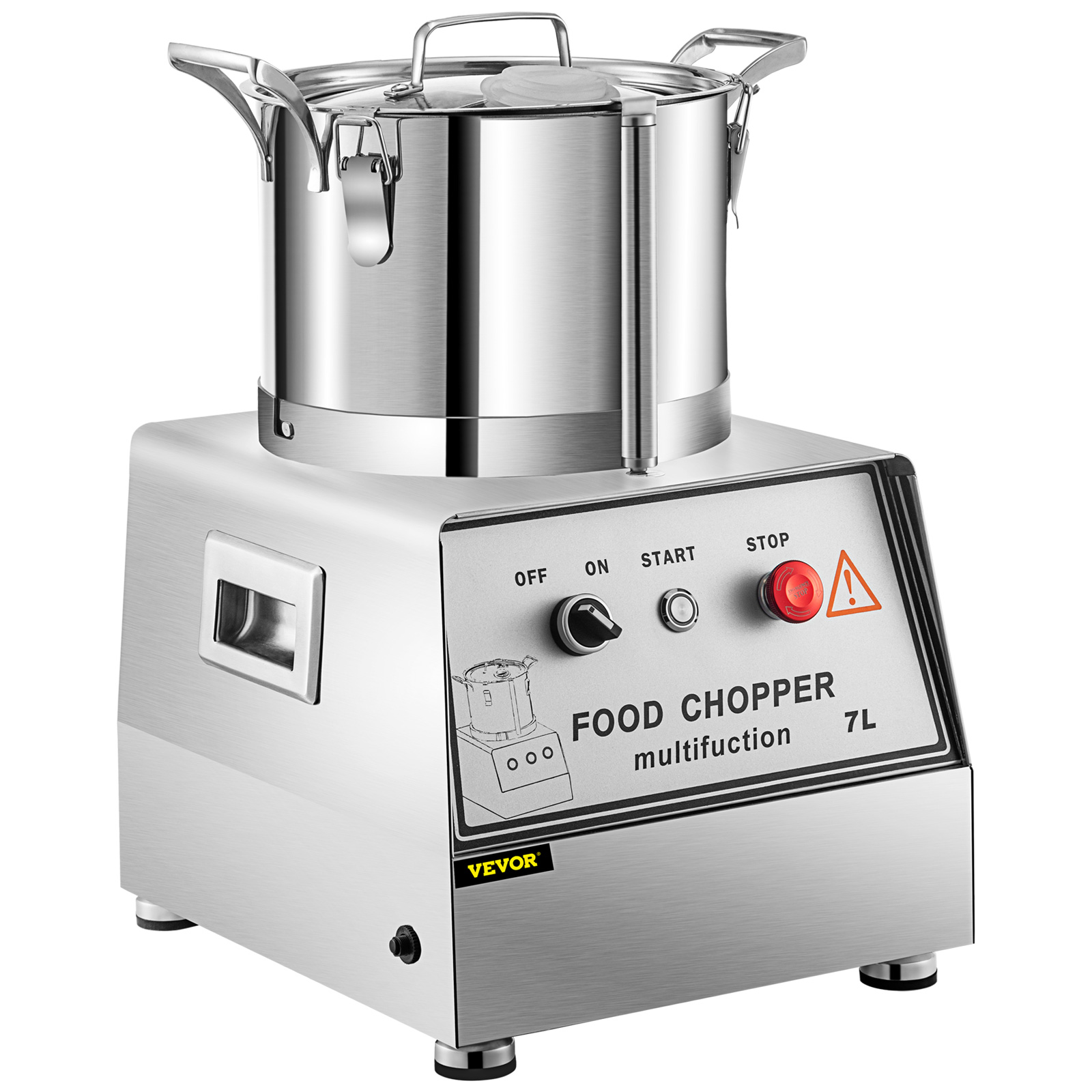 Commercial Food Processor,10L/11Qt Capacity,1100W