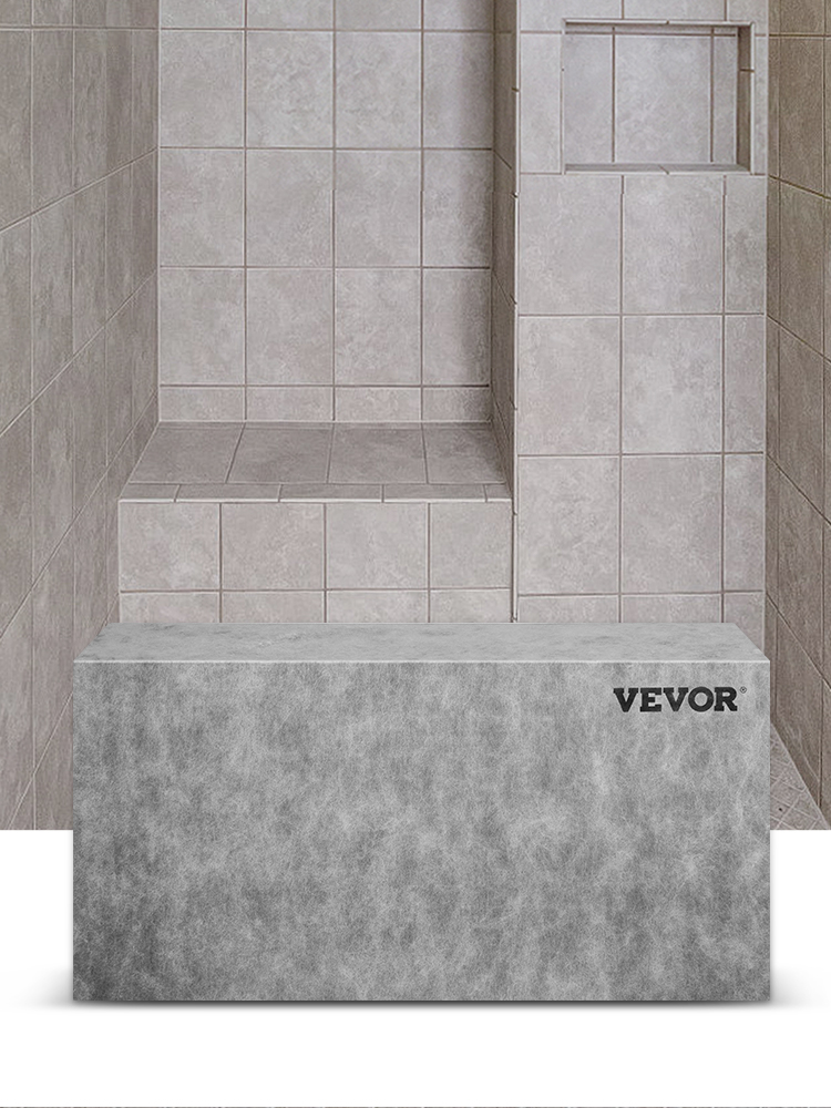 Tile Shower Seat,Rectangle,440 lbs Loading