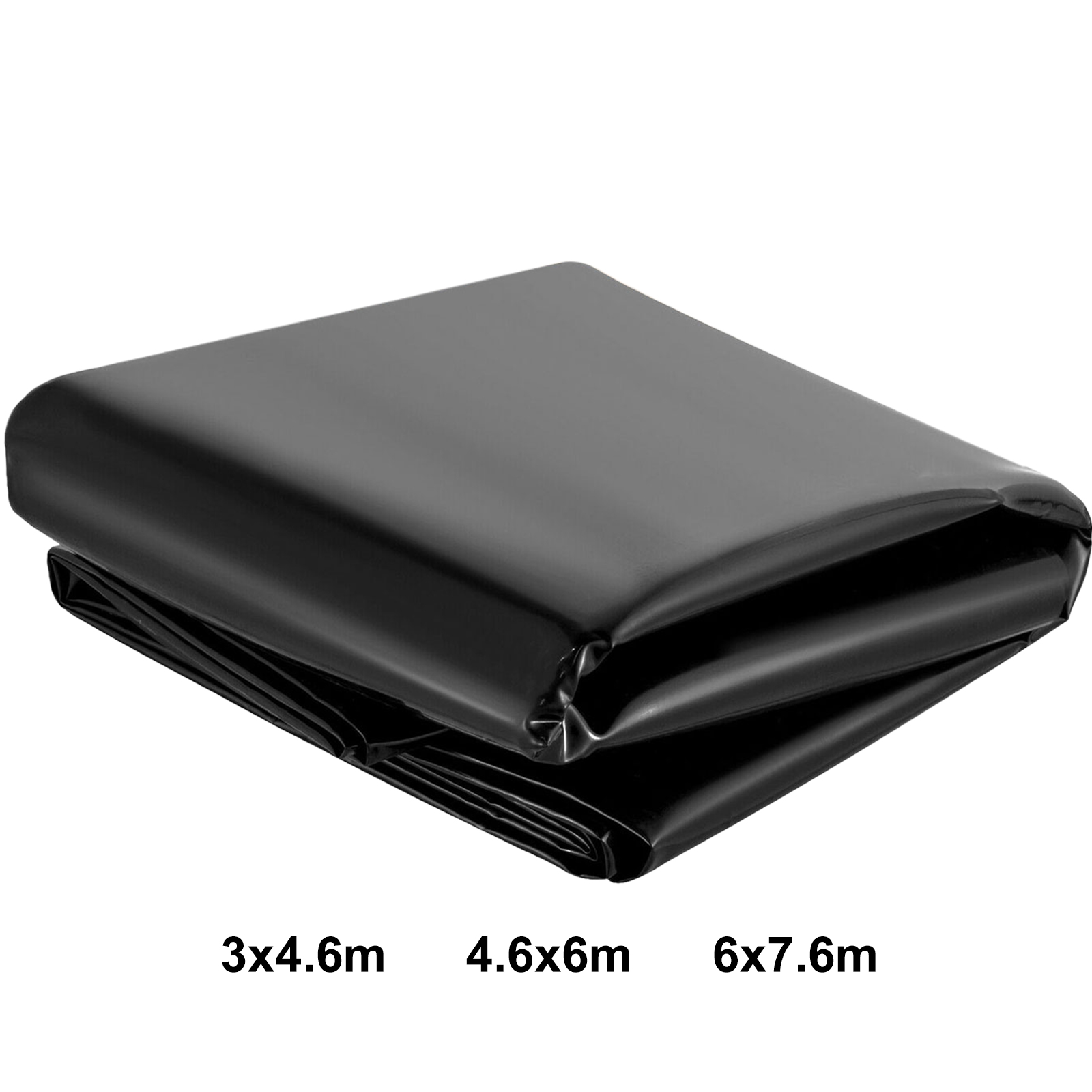 Pond Liner 13 ft. x 20 ft. 20 Mil Thickness High Tensile Tear-Proof  Flexible HDPE Pond Skins for Artificial Lake, Black