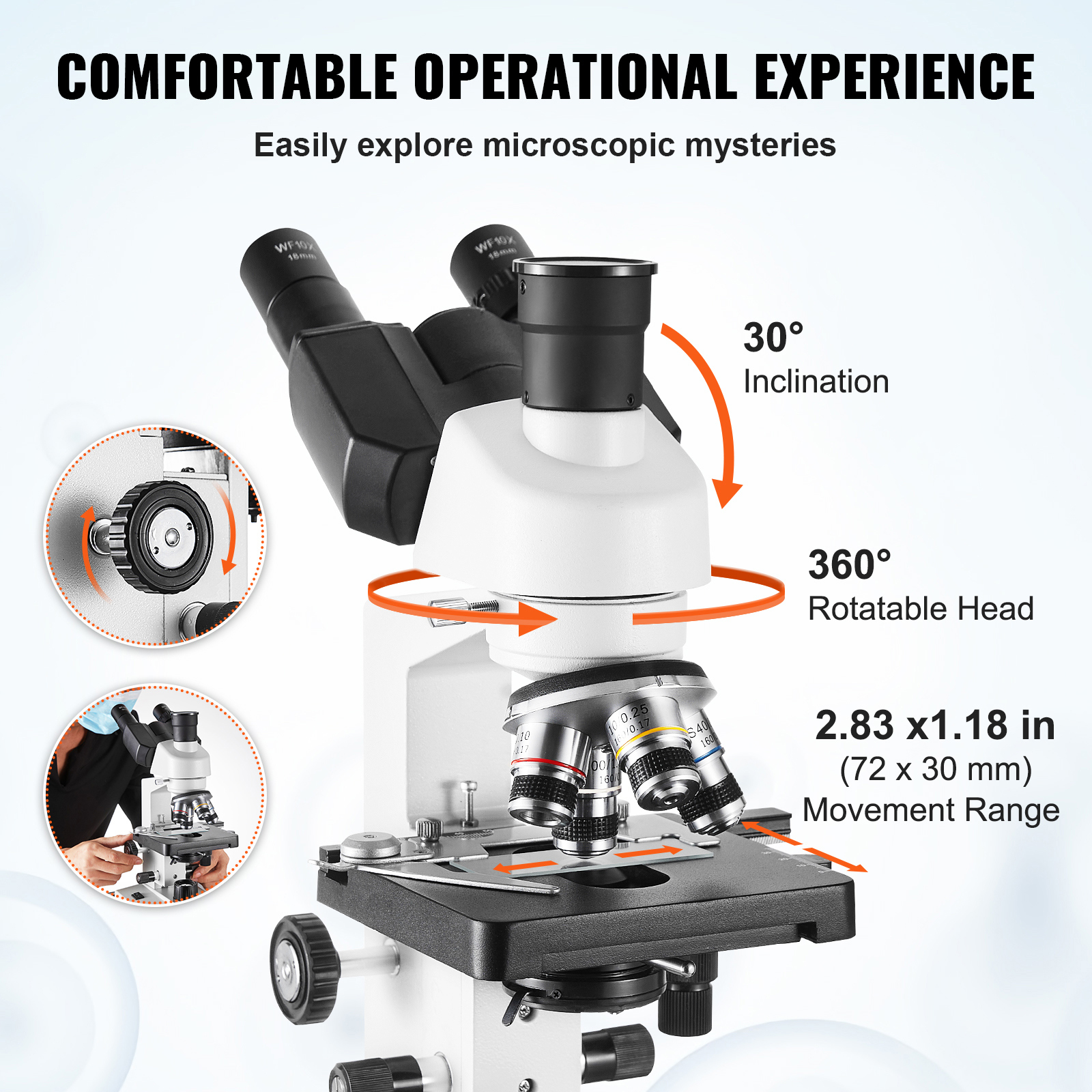 Uimoso Microscope Kit with Multiple Viewing Options and Adjustable Magnification