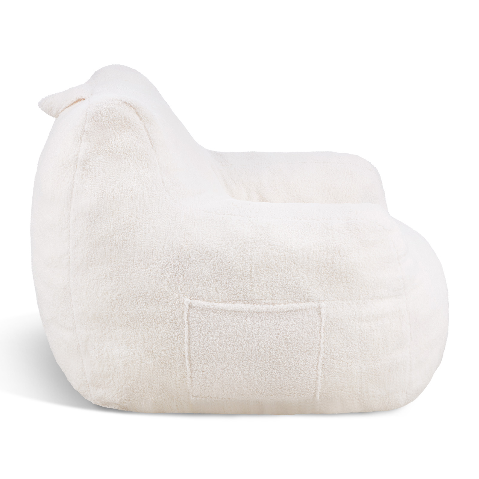 Bean Bag Chair with Armrests and Storage Pocket/Removable Cover & Dutch Velvet - Picture 14 of 62