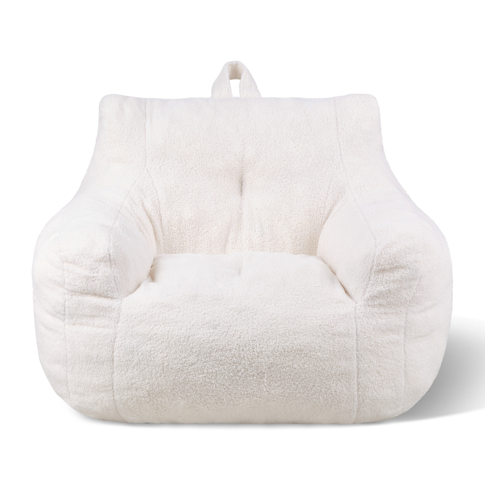 Bean Bag Chair with Armrests and Storage Pocket/Removable Cover & Dutch Velvet - Picture 11 of 62