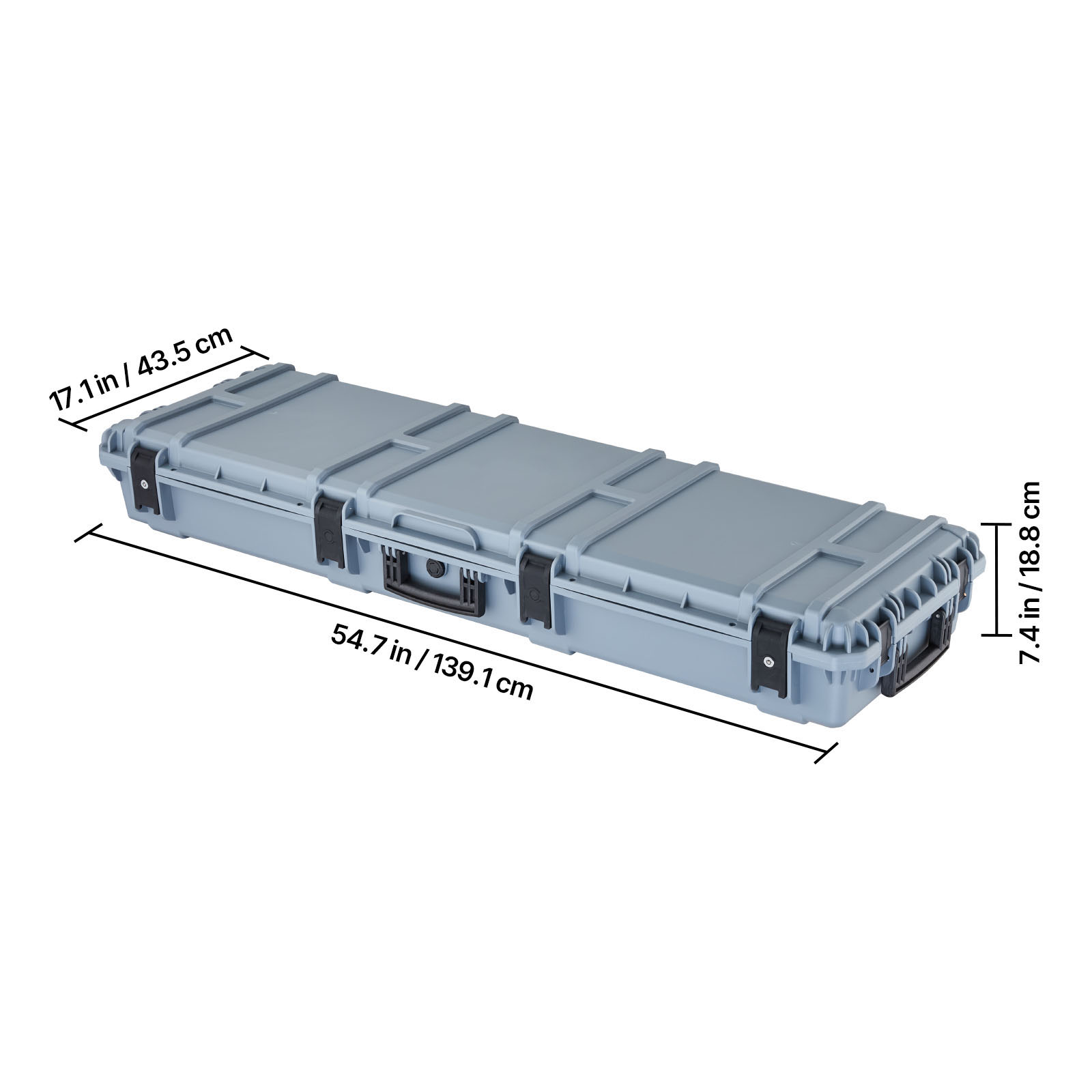 Uimoso Hard Rifle Case with IP67 Waterproof Design, Wheels & Customizable Foam
