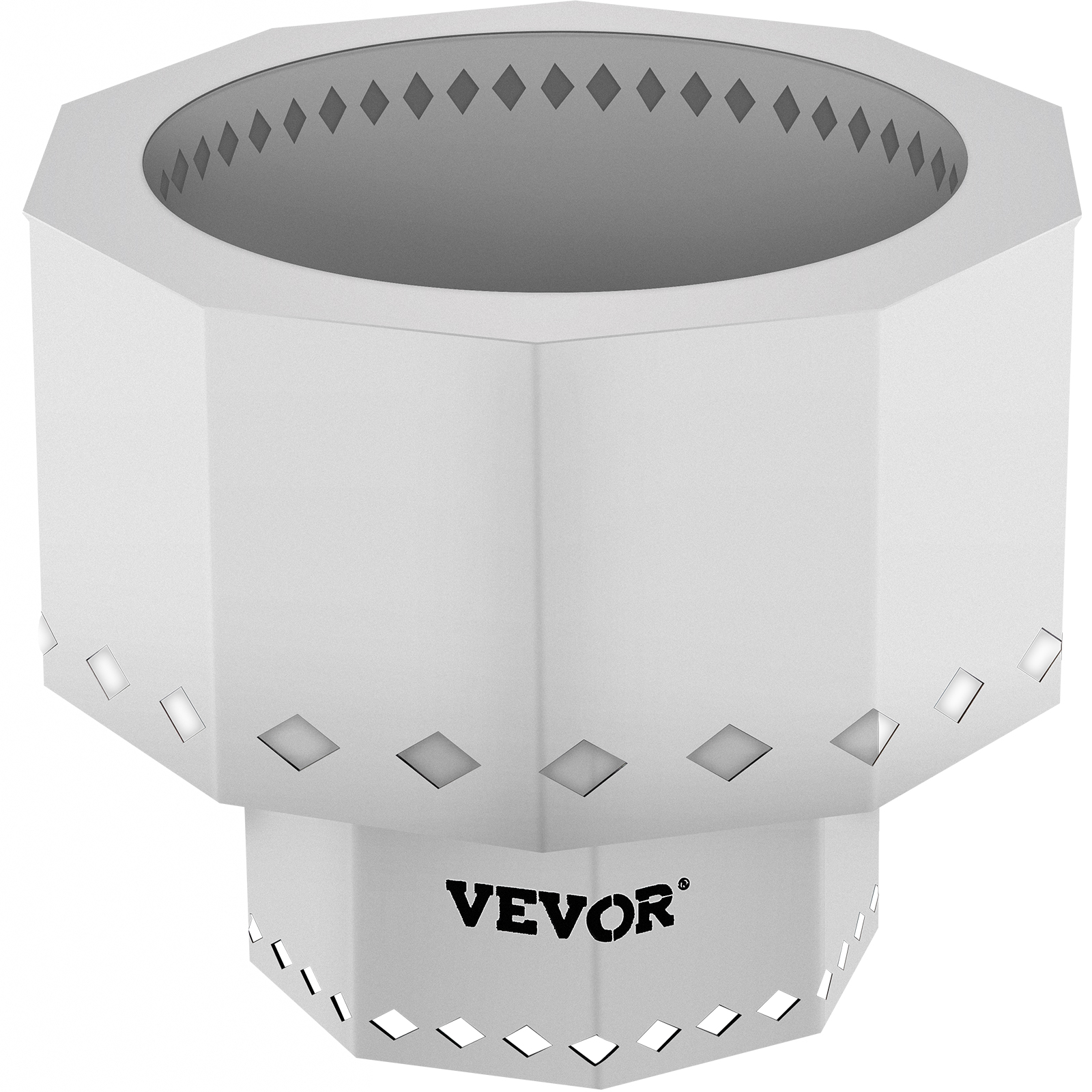 VEVOR Smokeless Fire Pit Stove Bonfire 15 inch Stainless Steel Outdoor