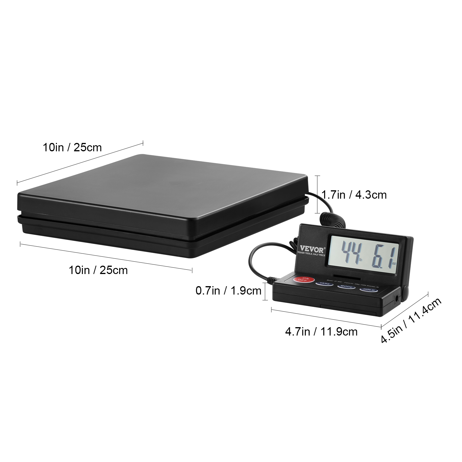 Balance Numérique Postale 200kg - Précision 10g, Acier Inoxydable Pour Colis