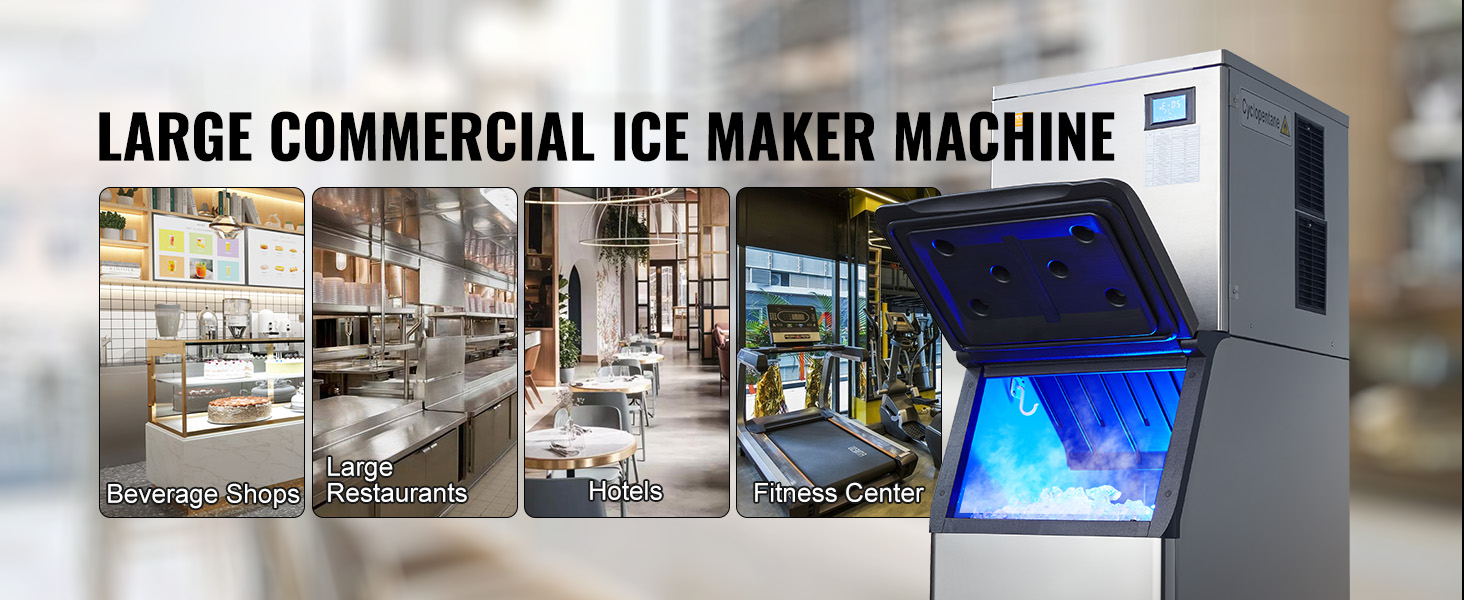 400Lbs/24H Commercial Ice Maker Machine
