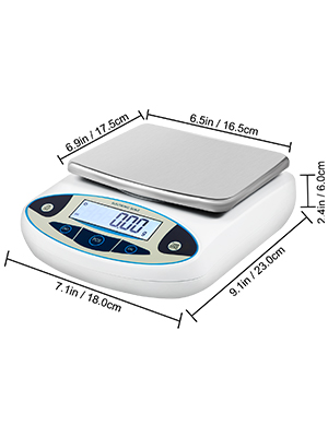 CGOLDENWALL Precision Lab Scale Digital Analytical Balance Laboratory  Balance Jewelry Scale Scientific Scale 0.01g Accuracy 110V (5000g, 0.01g)
