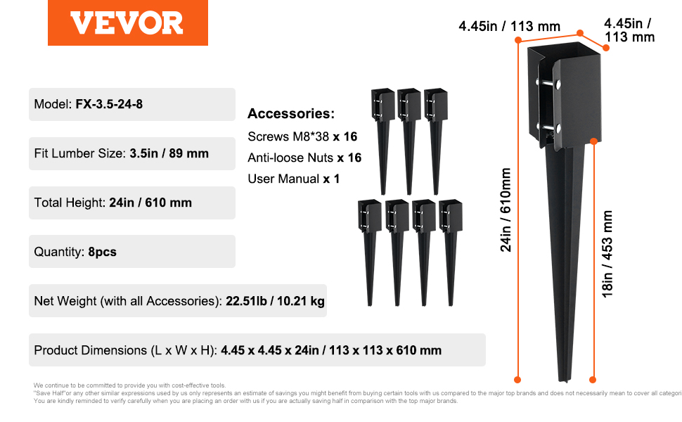 VEVOR Sicherheitspoller 122cm - Gelbe Verkehrsbarriere Aus Stahl Für Innen & Außen