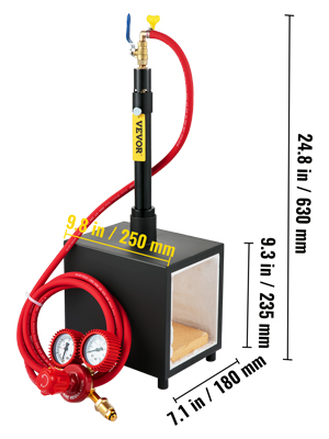 VEVOR Propane Forge Portable, Double Burner Tool and Knife Making