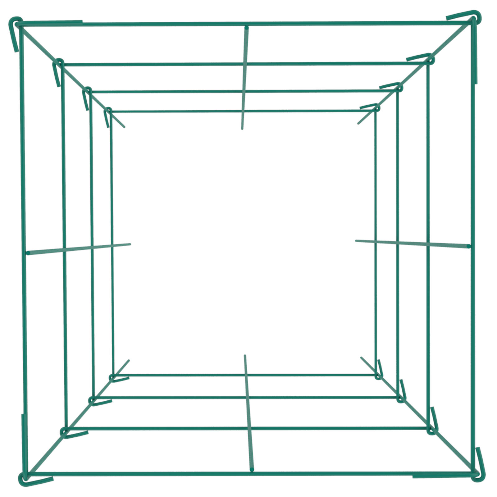 Tomato Cages Plant Support Cage Square Steel 3/5/6/10 Packs Silver/Green - Picture 36 of 75