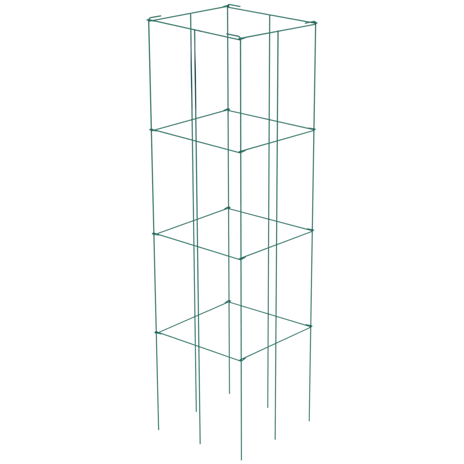 Tomato Cages Plant Support Cage Square Steel 3/5/6/10 Packs Silver/Green - Picture 49 of 75