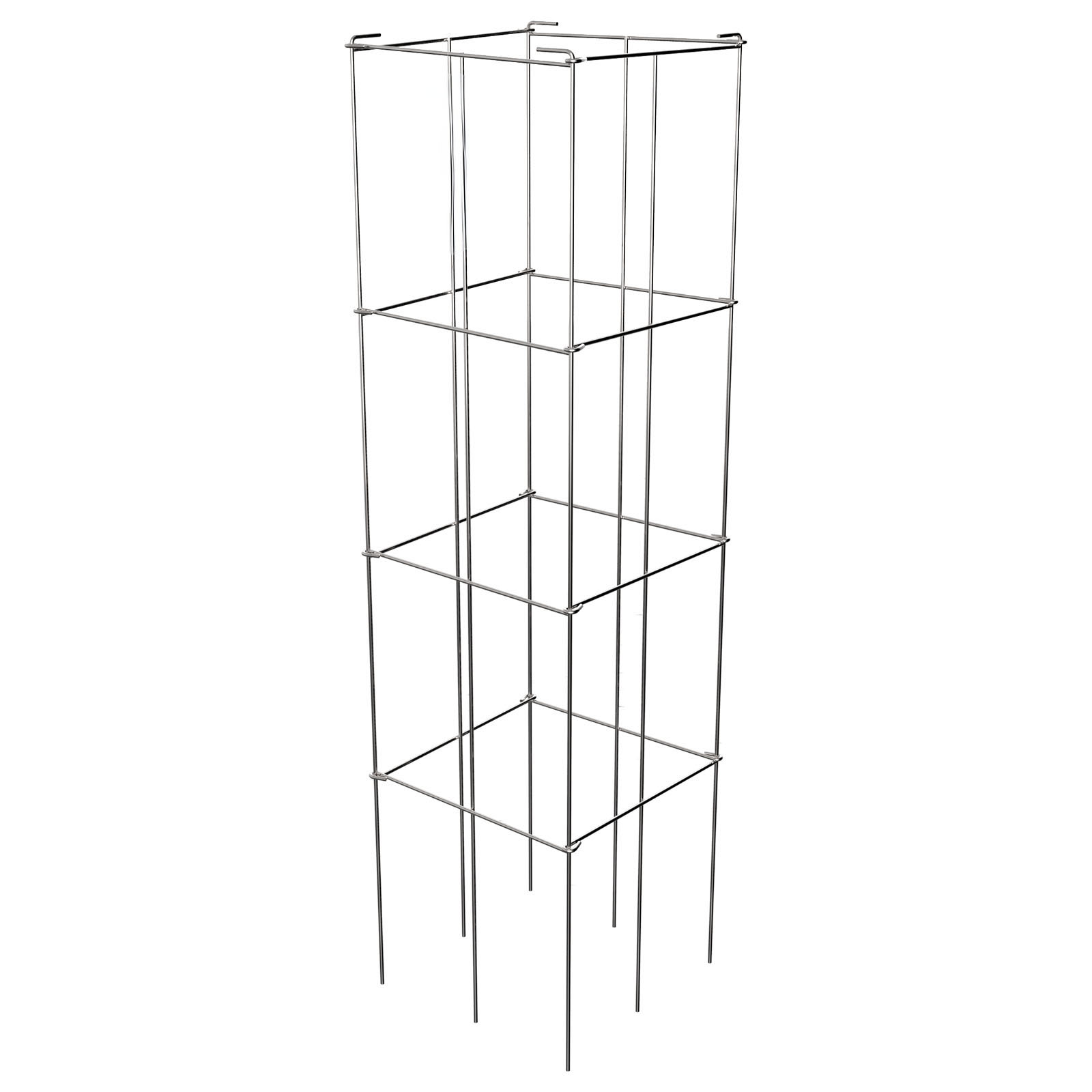 Tomato Cages Plant Support Cage Square Steel 3/5/6/10 Packs Silver/Green - Picture 63 of 75