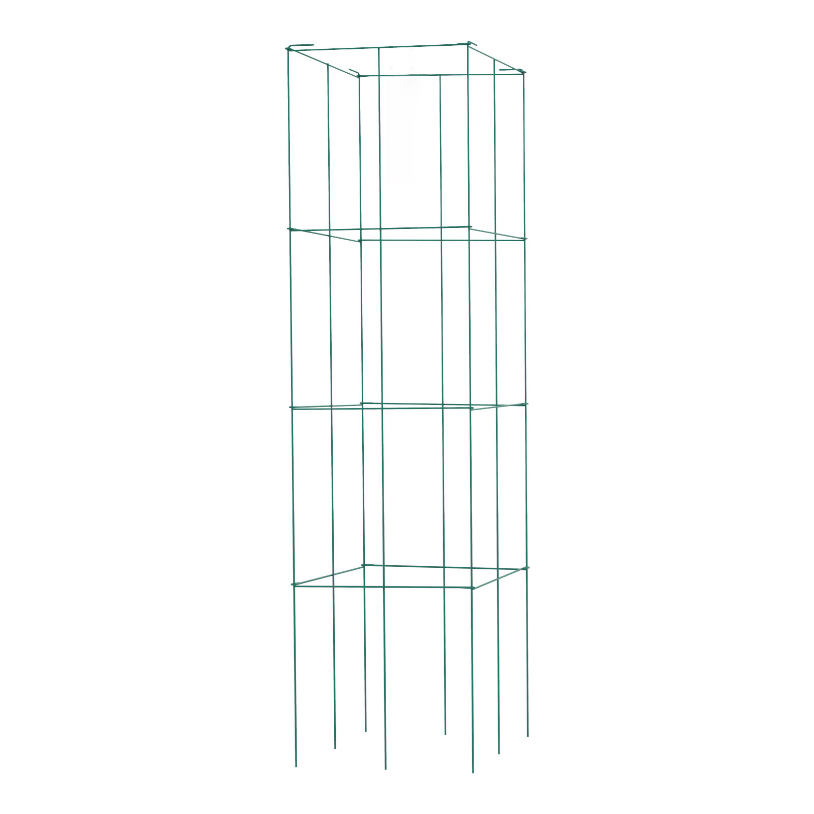 Tomato Cages Plant Support Cage Square Steel 3/5/6/10 Packs Silver/Green - Picture 27 of 75