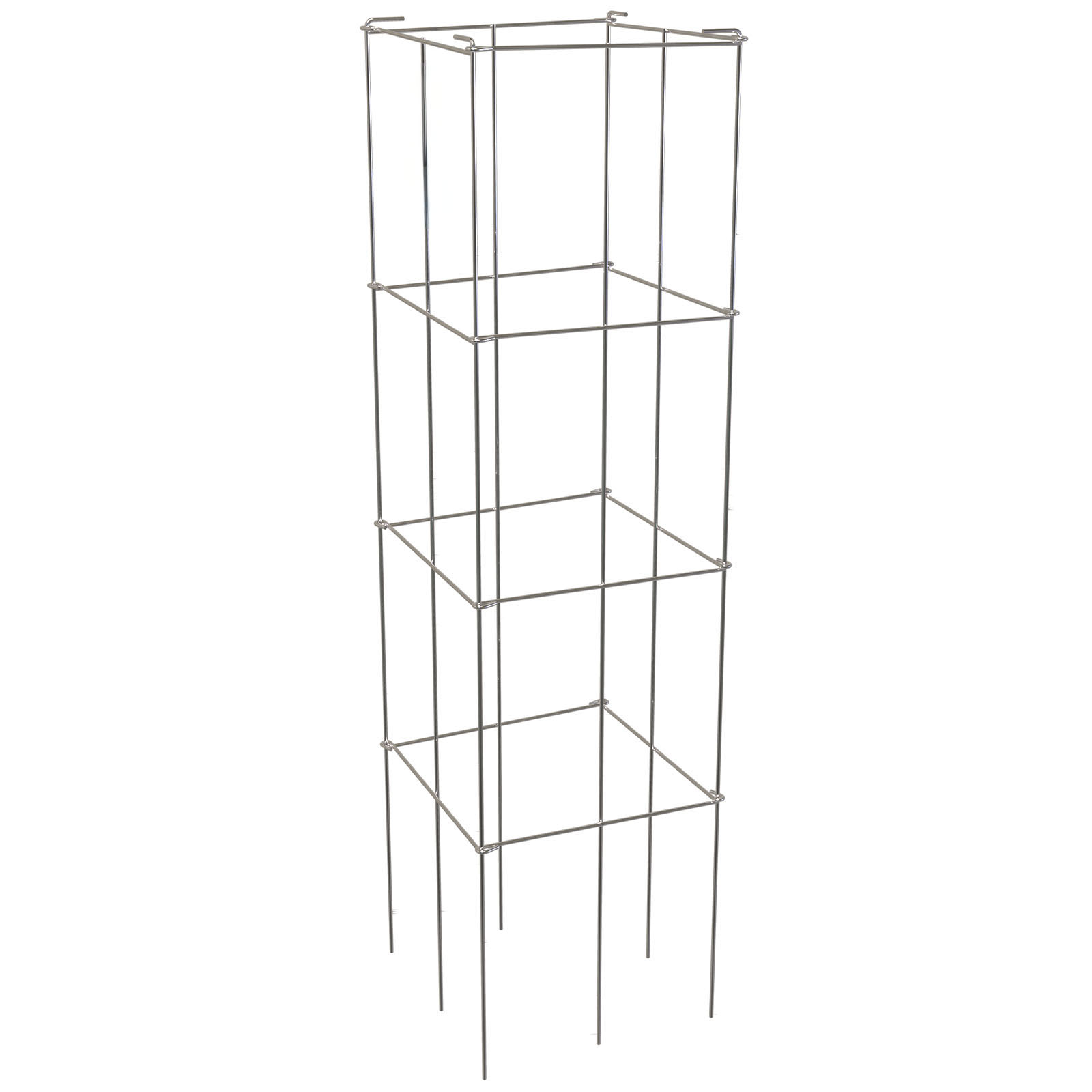 Tomato Cages Plant Support Cage Square Steel 3/5/6/10 Packs Silver/Green - Picture 73 of 75