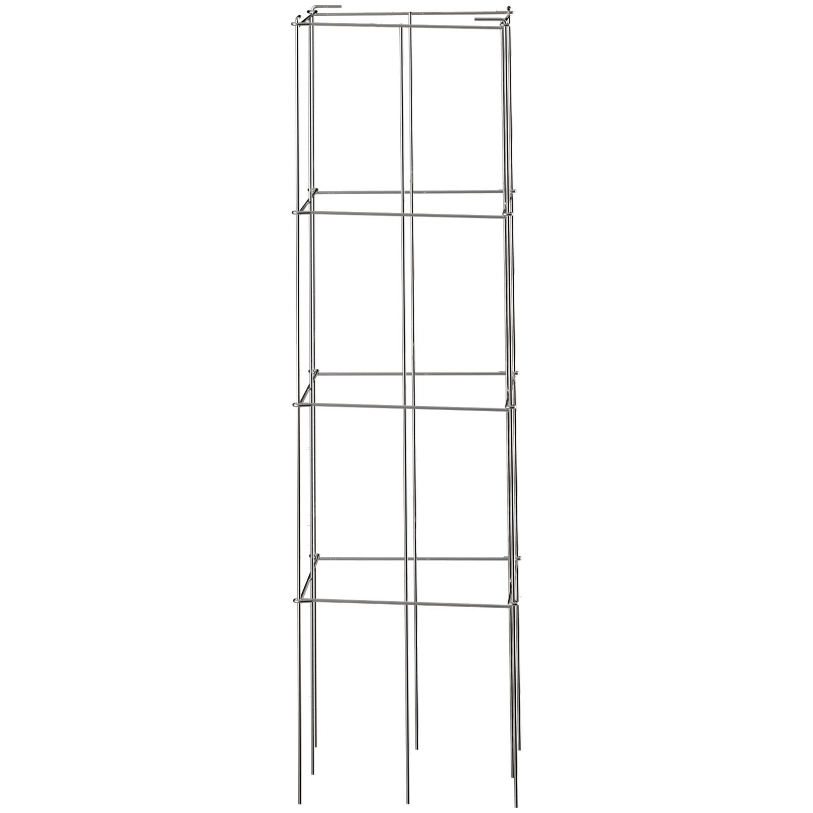 Tomato Cages Plant Support Cage Square Steel 3/5/6/10 Packs Silver/Green - Picture 74 of 75