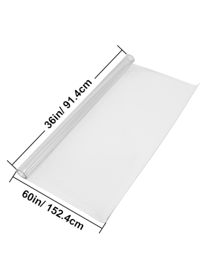 Protector de plástico transparente de 36 x 72 pulgadas para mesa de comedor  de PVC, tapete de escritorio, muebles de madera, mesa de café, protector