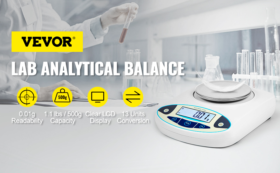 5 kg 0.01 g Digital Analytical Balance 5000 x 0.01 g Lab Scale