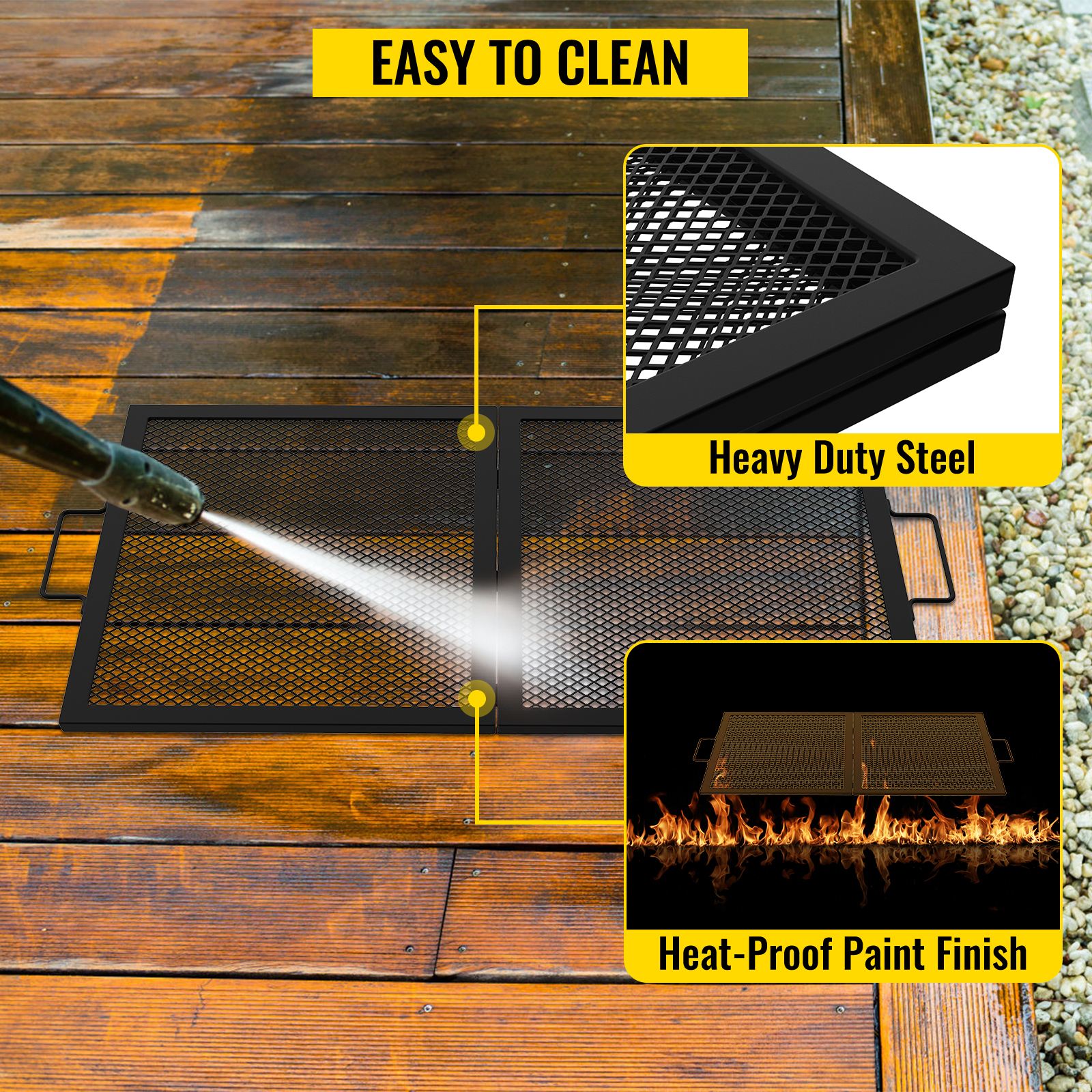 Heavy Duty Fire Resistant Grill Mat