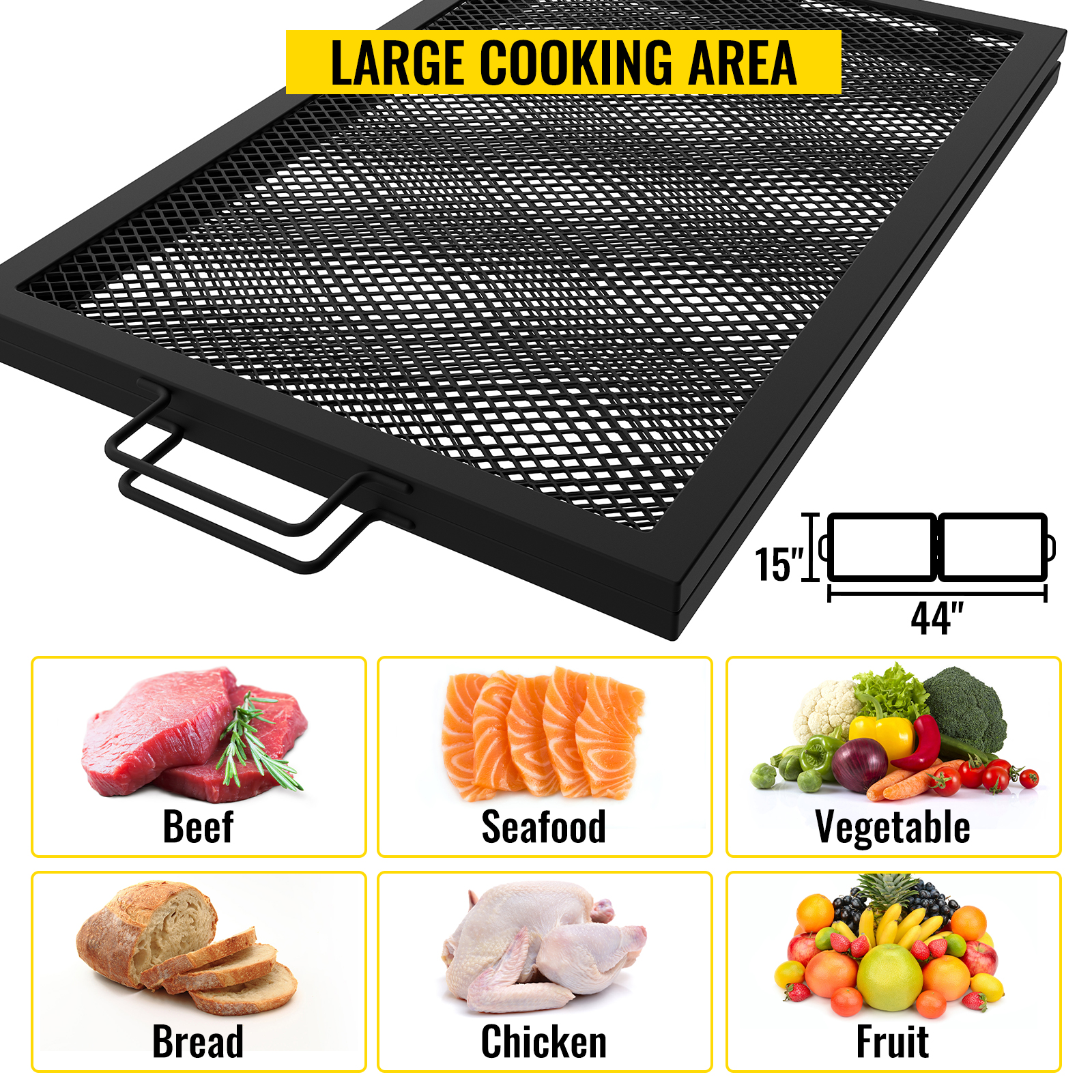 Cooking grill outlet grate