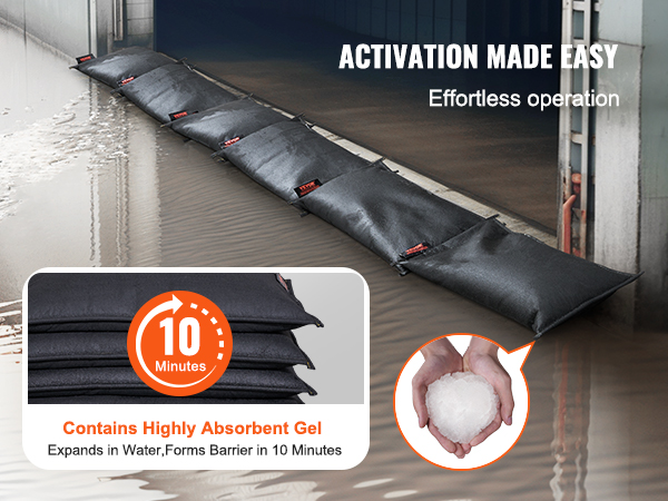 Water Barriers Sandless Bags Flooding Absorbent Doors And Windows For Rain Water Control Thickened Flood Protection Sand Bags 40x60cm