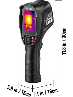 VEVOR Infrared Thermal Imager Thermal Camera IR Resolution 240x180 2.8