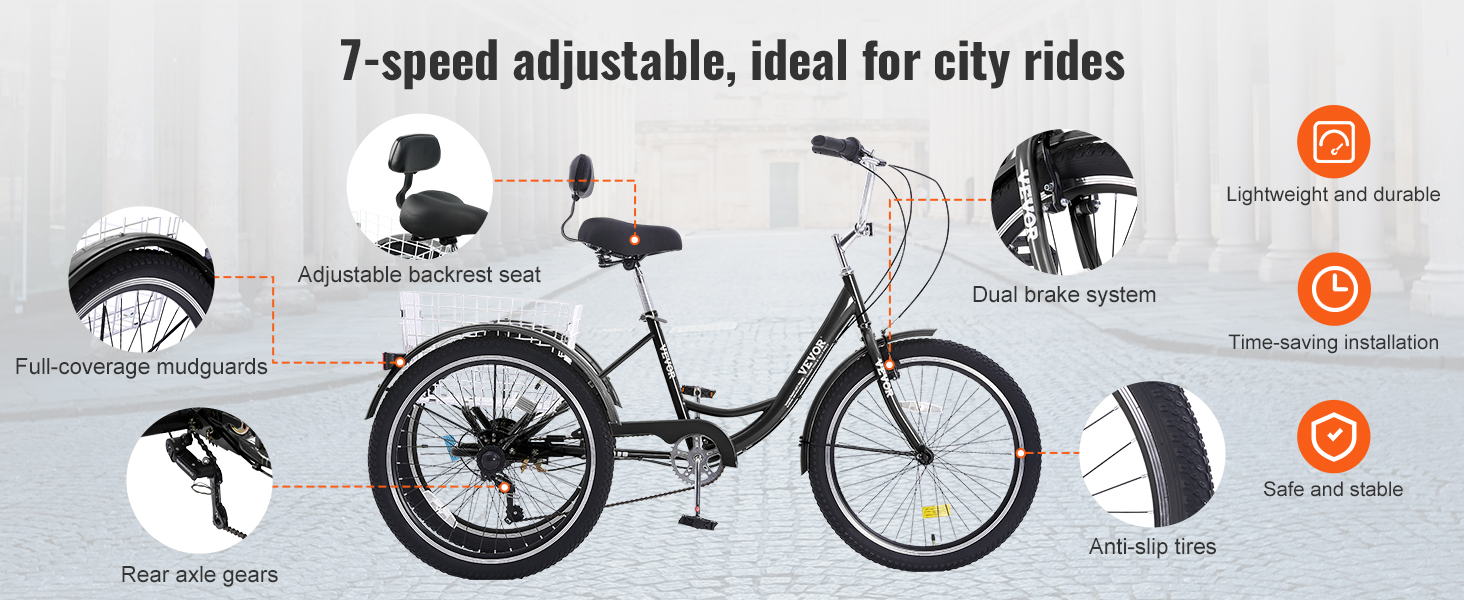 Vélo Tandem Pliable 20 Pouces – 7 Vitesses, Capacité 200kg, Pliage Rapide Pour Adultes Et Enfants