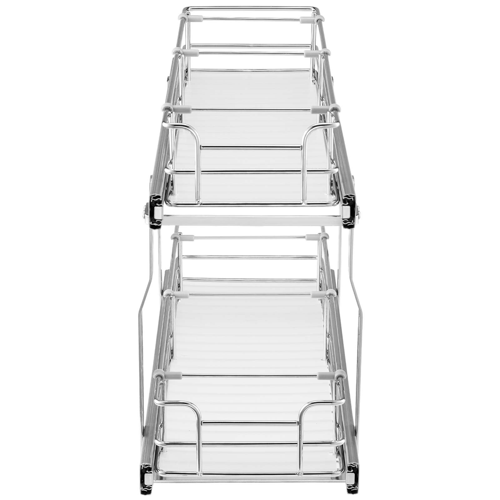 2-Tier Kitchen Cabinet Pull Out Shelf Organizer Slide Out Drawer 9-22 inch - Picture 60 of 74
