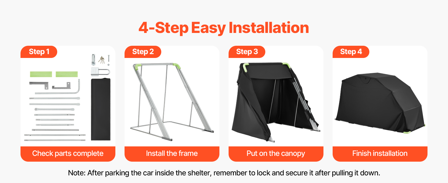 Motorcycle Shelter A100 2.4w