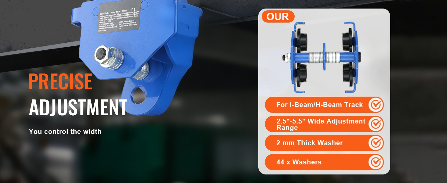 adjustable width washers