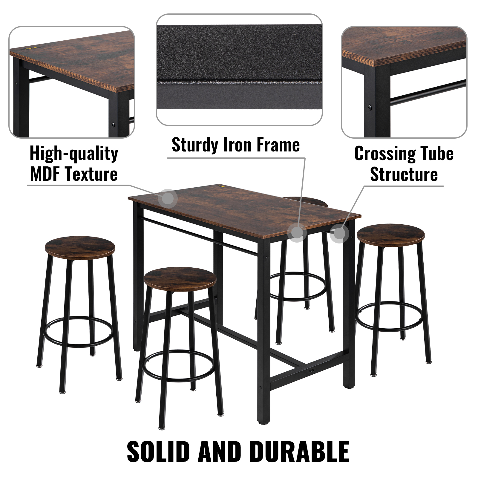Mesa plegable de pared con hojas abatibles, mesa de cocina de madera para  espacios pequeños, carga máxima de 220.5 lbs