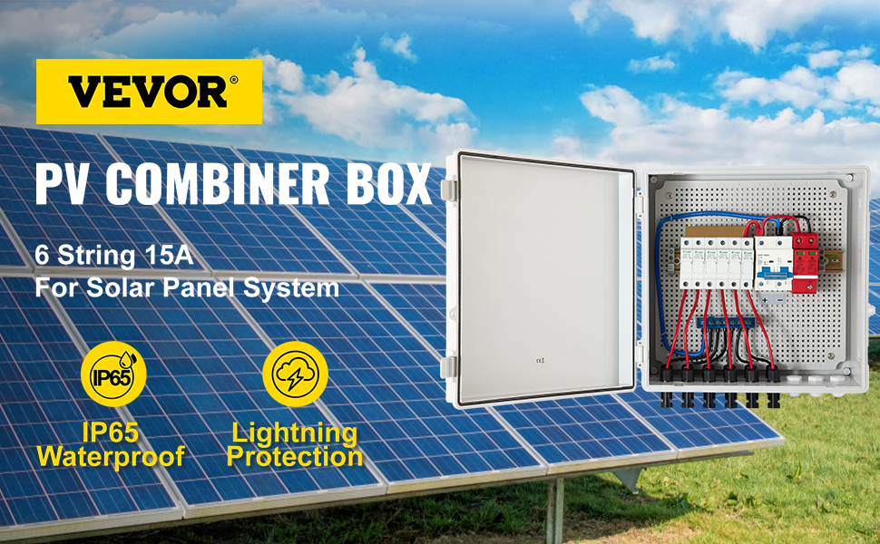 Boîte de combinateur solaire photovoltaïque avec protection contre